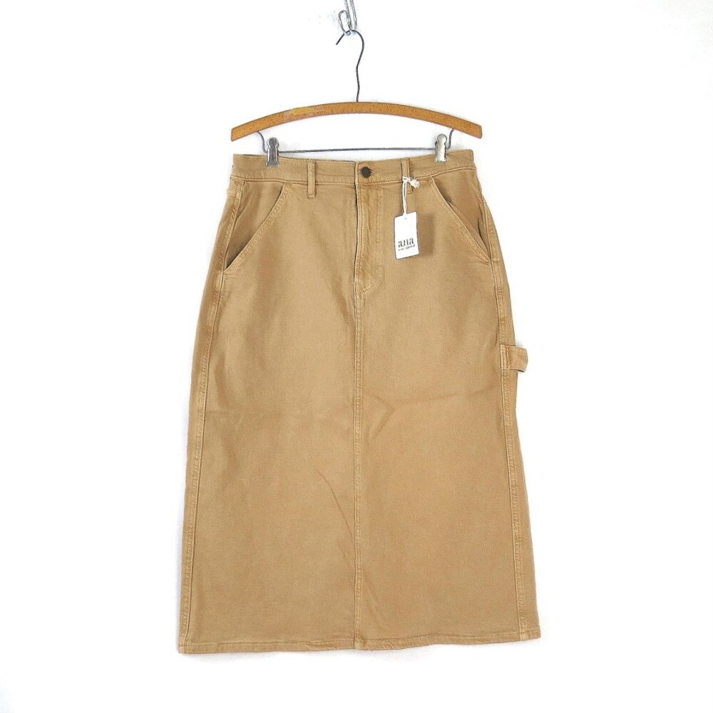 Long Khaki High Rise Skirt | 00s ANA Carpenter Skirt | NWT Women's Size 12